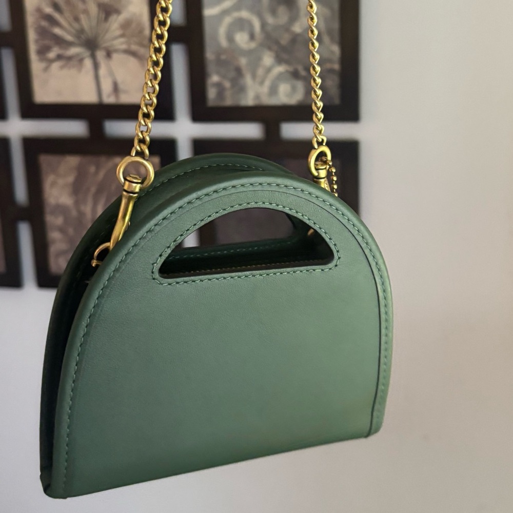 Authentic COACH 1941  Glovetanned leather Chain Shoulder Bag/Wallet/clutch - Picture 11 of 13